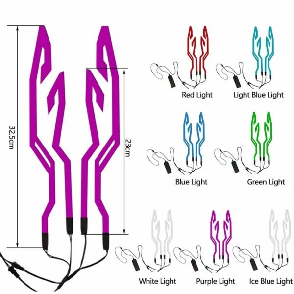 Tiras de Luz Led para Casco de Moto - Imagen 3